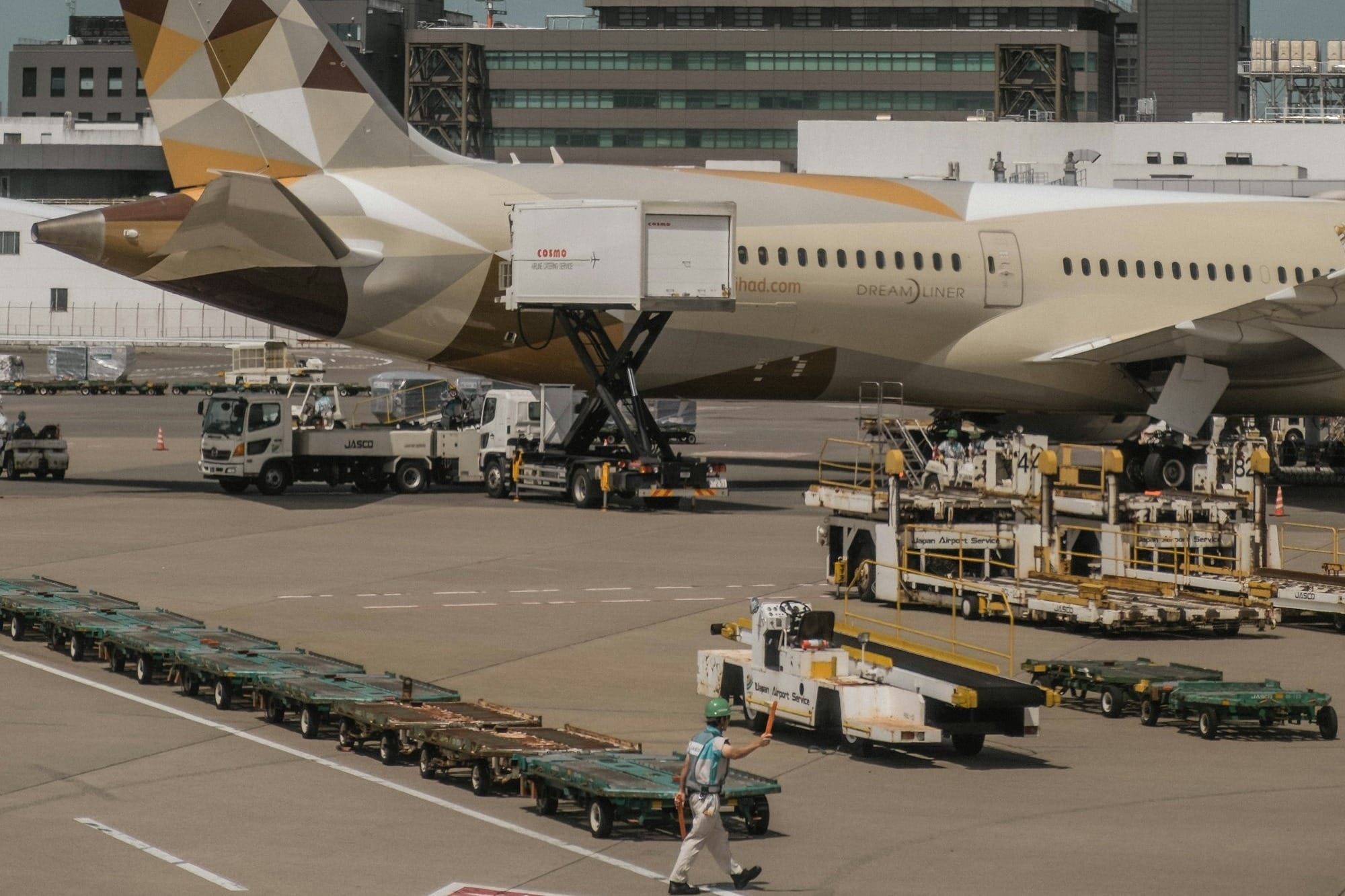 beige airliner on airport